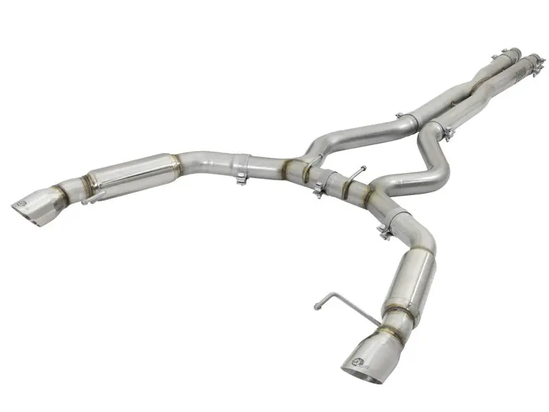 Afe Machforce Xp 3In Aggressive Toned Cat-Back Exhausts W/ Polished Tips 15-17 Ford Mustang V6/V8 1