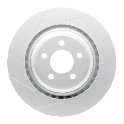 Dynamic Friction 2008-2023 Dodge Charger / Challenger/ 300 4 Piston Slotted Rear Rotor 1