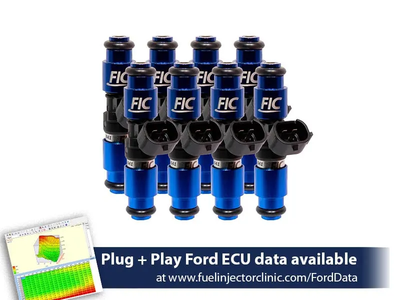 2150Cc Fic Fuel  Injector Clinic Injector Set For Mustang Gt (2005+)/Gt350 (2015-2016)/ Boss 302 (2012-2013)/Cobra (1999-2004)  (High-Z) (Is403-2150H) 1