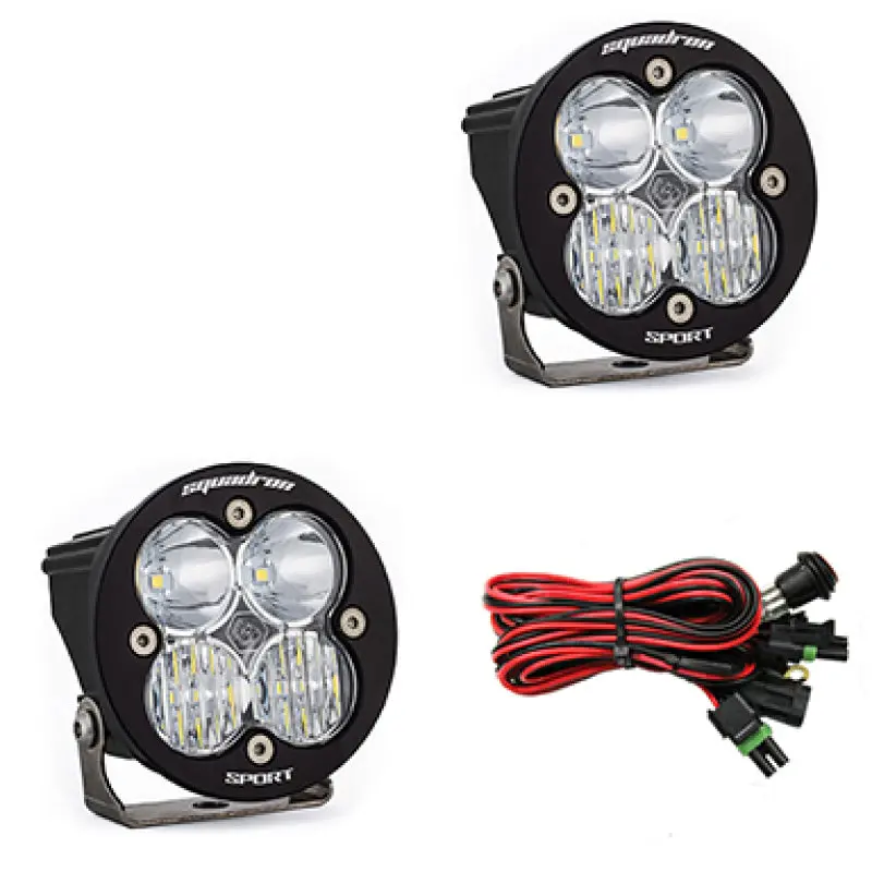 Baja Designs Squadron R Sport Driving/Combo Pair Led Light Pods - Clear 1