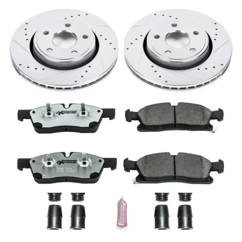 Power Stop 11-19 Dodge Durango Front Z26 Street Warrior Brake Kit 1