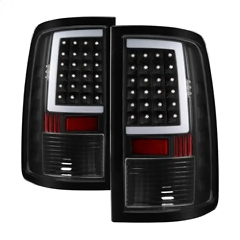 Xtune 13-18 Dodge Ram 1500 Led Tail Lights - Black (Alt-On-Dram13v2-Lbled-Bk) 1