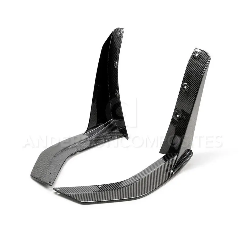 Anderson Composites 2020 Ford Mustang/Shelby Gt500 Carbon Fiber Front Splitter Wickers 1