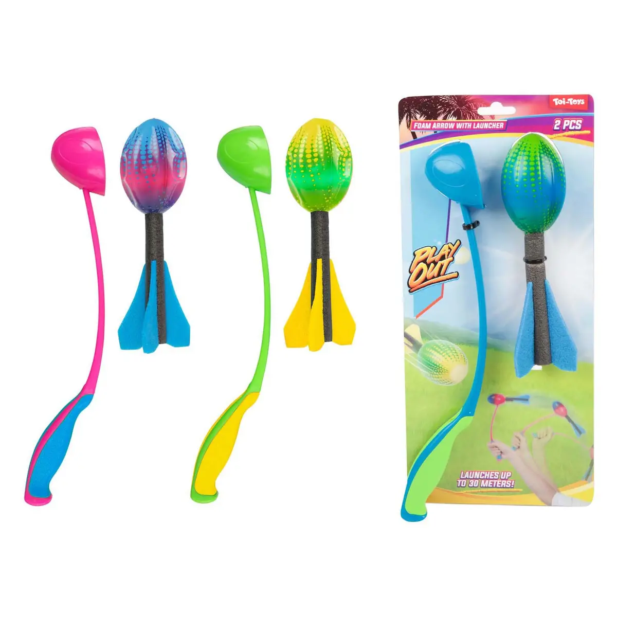 Toi-Toys Play Out Mini Foampijl Met Werper Vortex 1