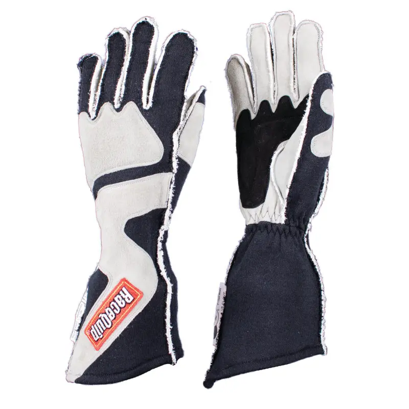 Racequip Sfi-5 Gray/Black Xl Outseam Angle Cut Glove 1