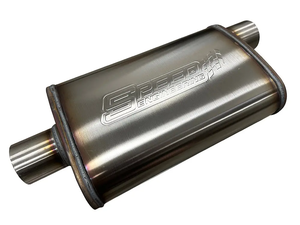 Speed Engineering 2.5" Inlet/Outlet "Street Series" Muffler | (Center/Offset) 1