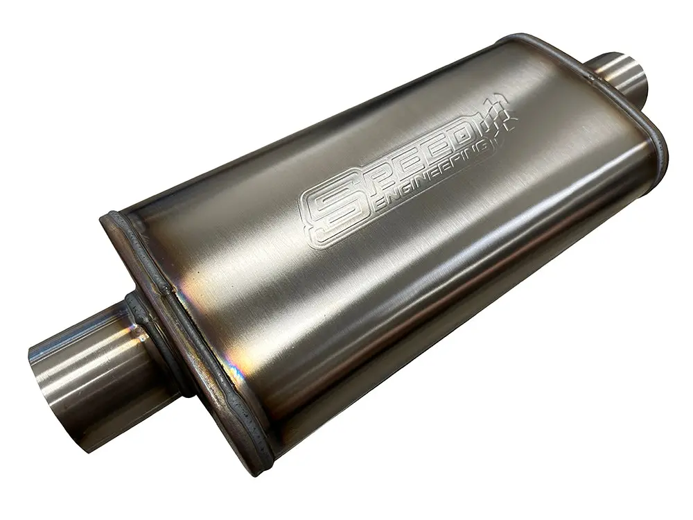 Speed Engineering 3" Inlet/Outlet "Street Series" Muffler | (Center Inlet/Outlet) 1