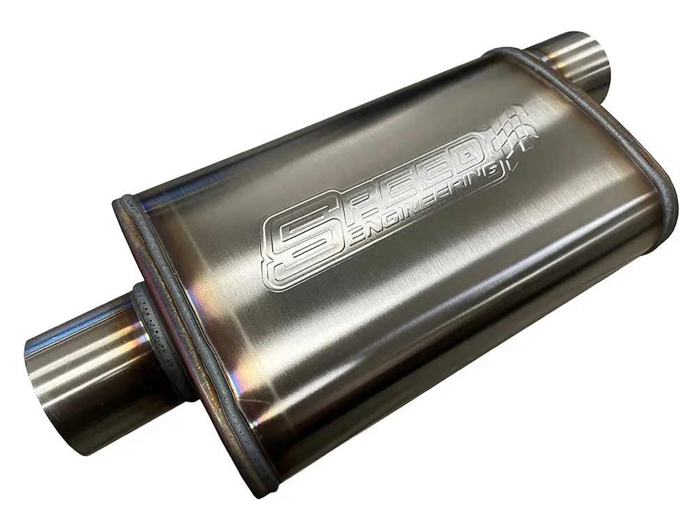 Speed Engineering 3" Inlet/Outlet "Street Series" Muffler | (Center/Offset) 1