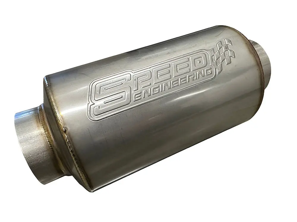 Speed Engineering 3" Inlet/Outlet "Bullet Series" Muffler | (8" Length) 1