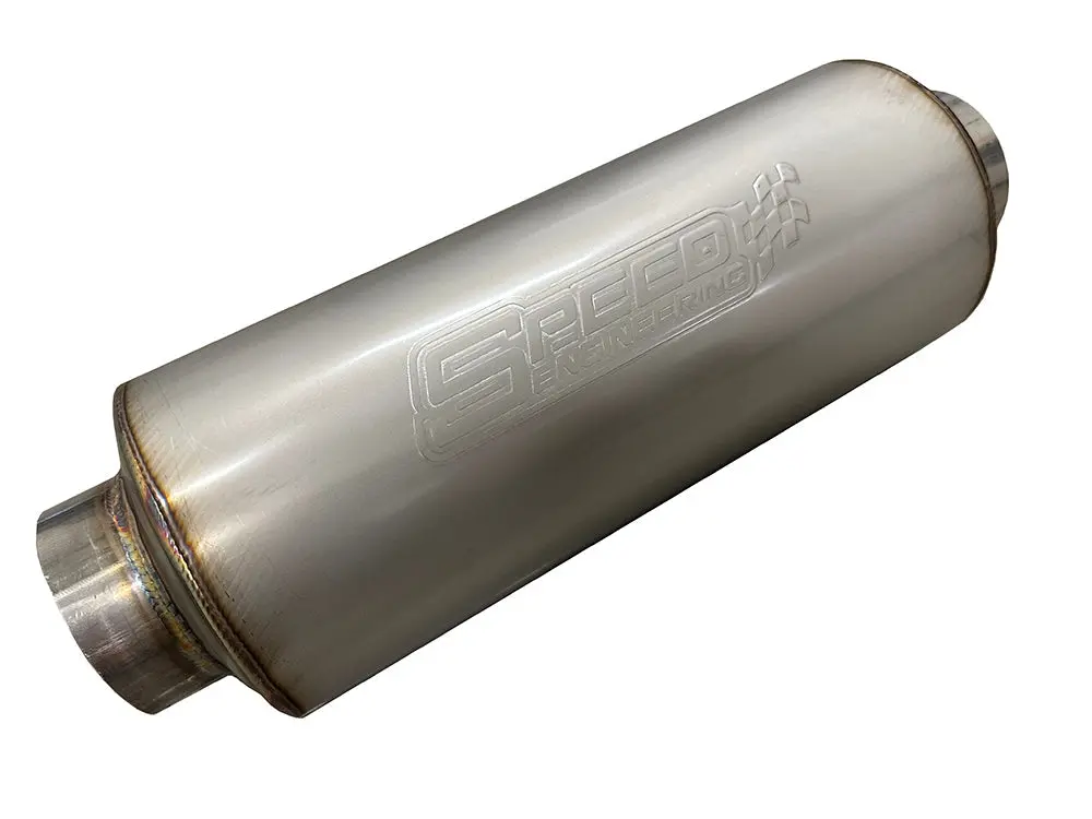 Speed Engineering 3" Inlet/Outlet "Bullet Series" Muffler | (12" Length) 1