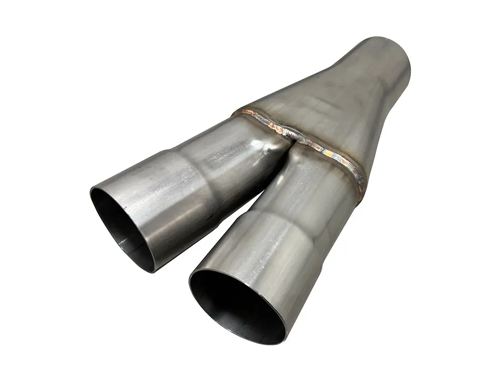 Speed Engineering Universal Y-Pipe | (3" Inlets/3.5" Outlet) Stainless 1