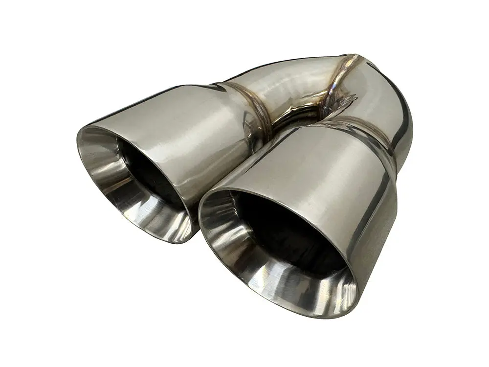 Speed Engineering Stainless 3" Dual Exhaust Tips "Equal Length" | (11" Length, 4" Tip Diameter) 1