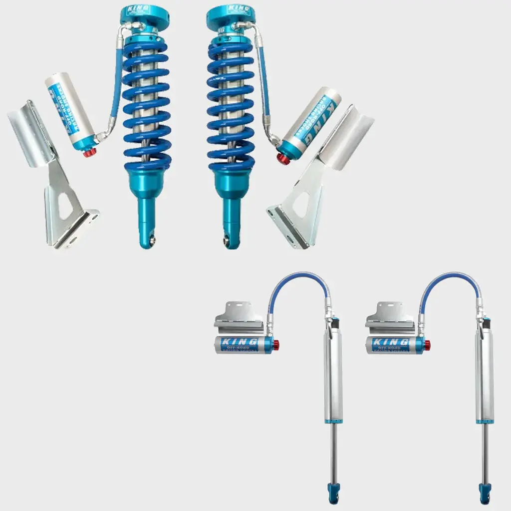 '05-Current Toyota Tacoma Set 0-3" King 2.5 Extended Travel Coilovers & Rear Shocks 1