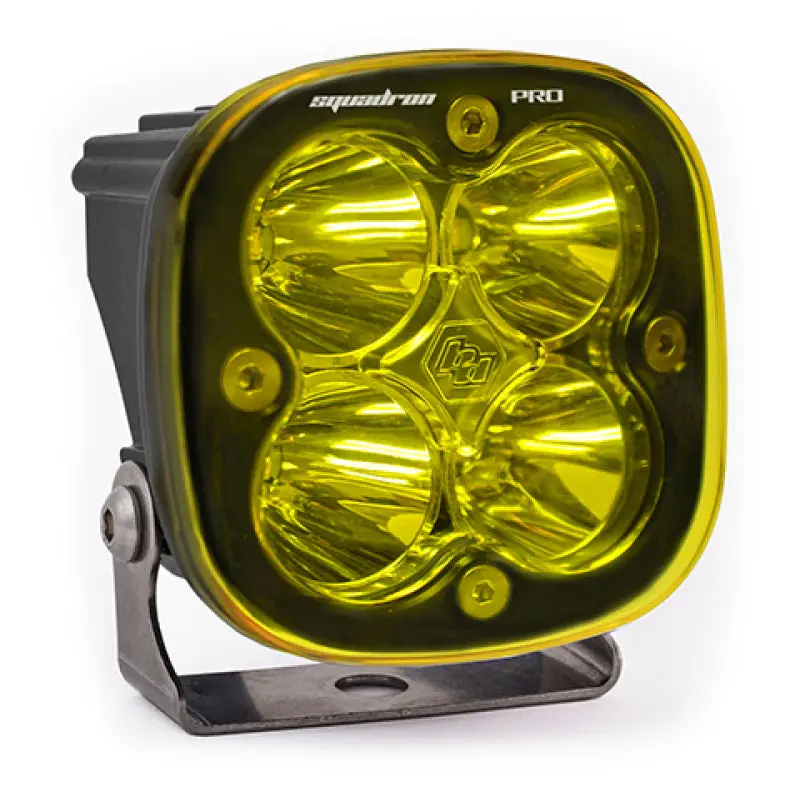Baja Designs Squadron Pro Work/Scene Pattern Black Led Light Pod - Amber 1