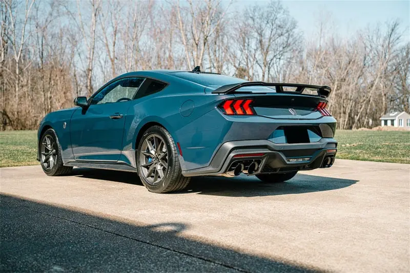 Corsa 24+ Ford Mustang Dark Horse 5.0L 3In Dual Rear Axle-Back W/Twin 4.5In Black Pvd Slash Tips 2