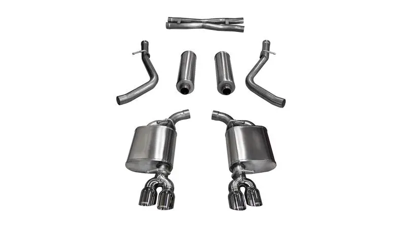 Corsa 2015-2017 Dodge Challenger Sport Cat-Back Dual Rear Exit With Twin 3.5In Polished Pro-Seri 1