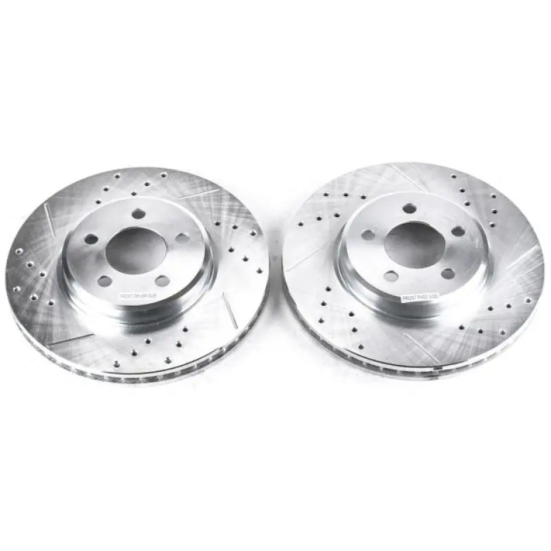 Power Stop 05-19 Chrysler 300 Front Evolution Drilled & Slotted Rotors - Pair 1