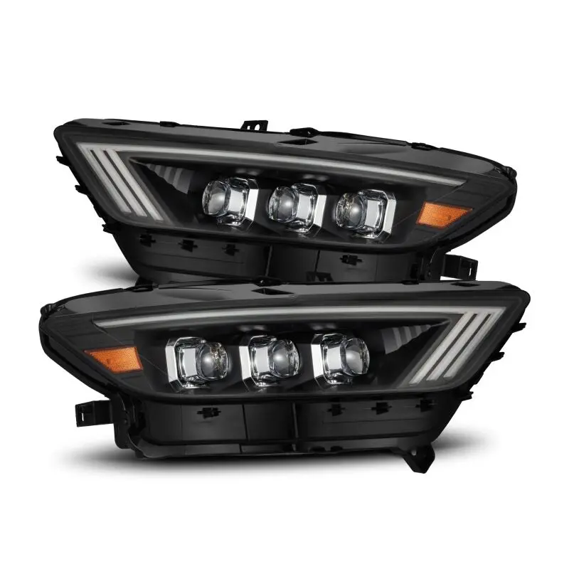 Alpharex 15-17 Ford Mustang Nova Series Led Projector Headlights Blk 1