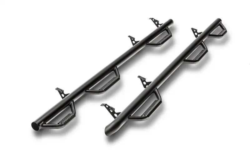 N-Fab Nerf Step 10-17 Dodge Ram 1500 Crew Cab 6.4Ft Bed - Tex. Black - Bed Access - 3In 1