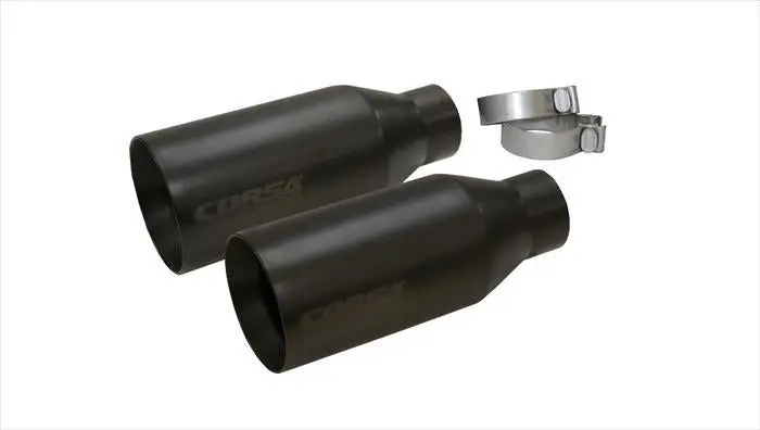 Corsa 2017-2020 Ford F-150 Raptor 3In Inlet / 5In Outlet Black Cerakote Tip Kit (For Corsa Exh Only) 1