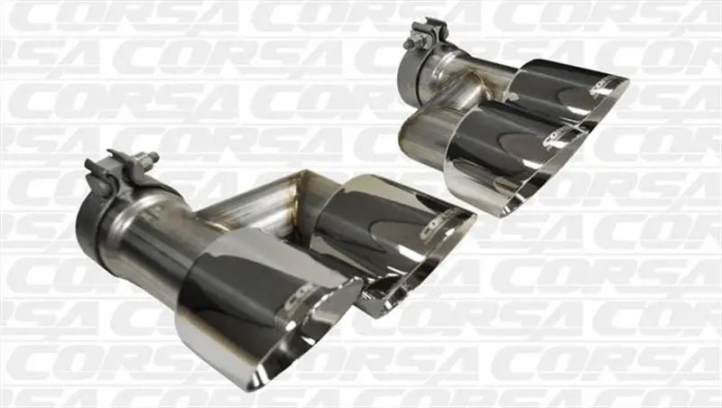 Corsa 2015-2017 Ford Mustang Gt 5.0 Polish Quad Tips Kit 1