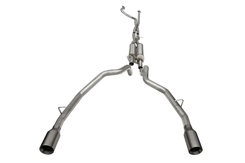 Corsa 2021-2024 Dodge Ram Trx Crew Cab Xtreme Catback Exhaust Dual Rear Gunmetal Tip 1