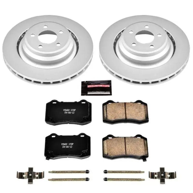 Powerstop 2005-2023 Chrysler 300/Charger/Challenger Rear Z17 Evolution Geomet Coated Brake Kit(4 Piston Brembo) 1