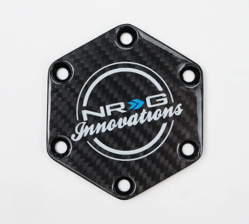 Nrg Carbon Fiber Horn Delete Button Circular Logo Front/ Back 1