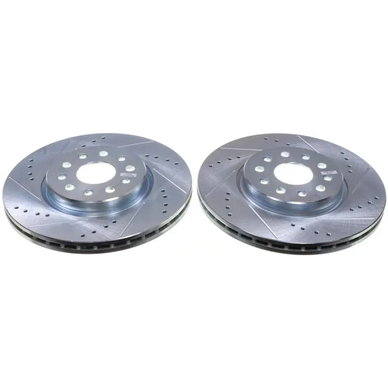 Power Stop 22-24 Jeep Grand Cherokee Front Drilled & Slotted Rotor - Pair 1
