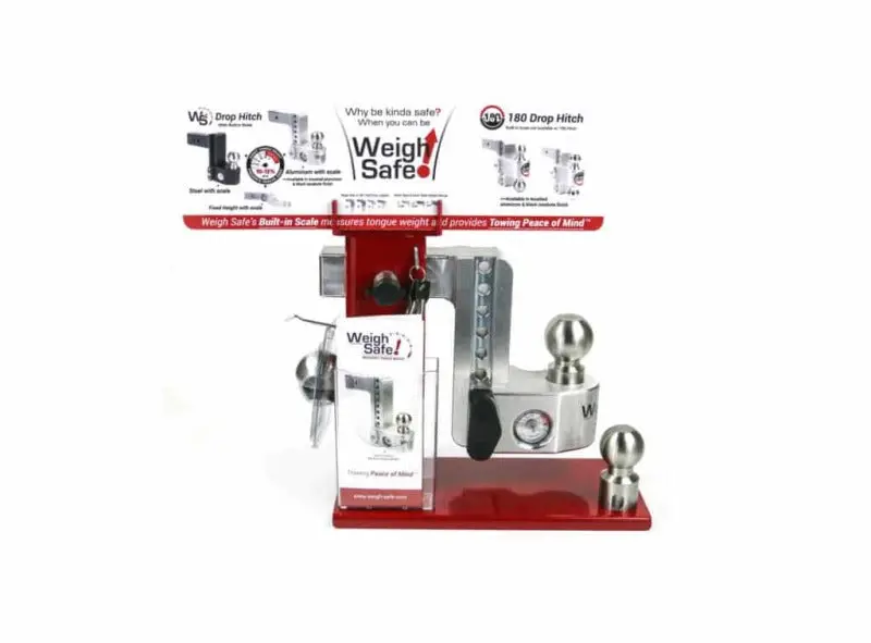 Weigh Safe Countertop Pop Display Stand - Red 1