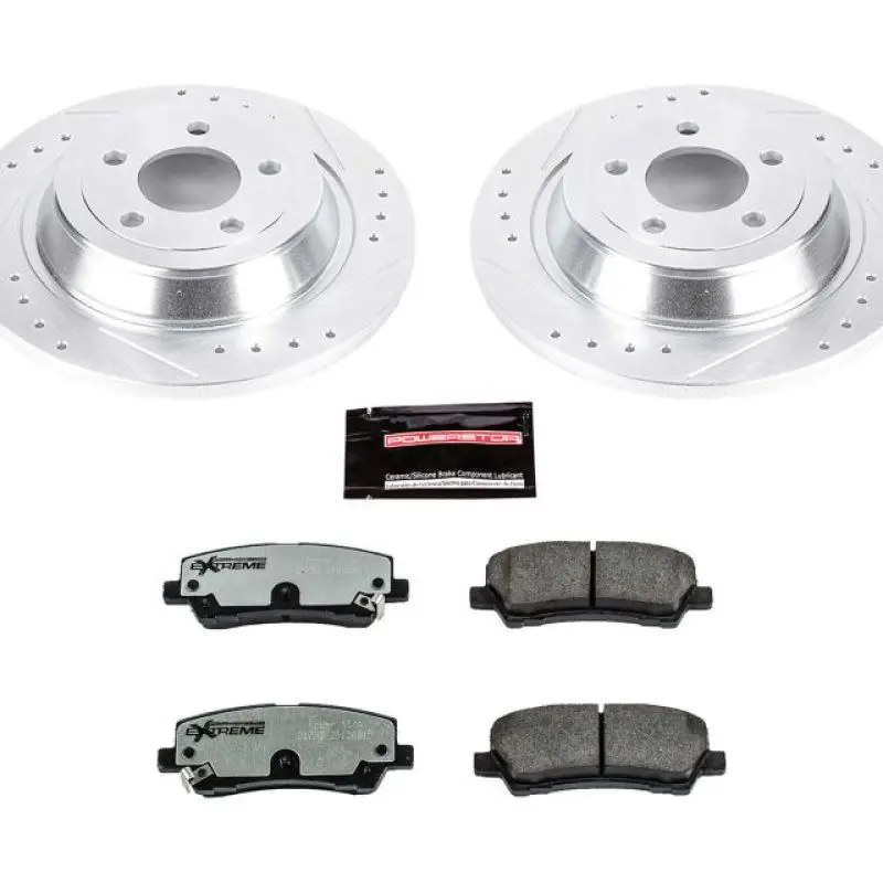 Power Stop 15-19 Ford Mustang Rear Z26 Street Warrior Brake Kit 1