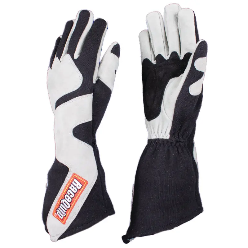 Racequip Sfi-5 Gray/Black Large Long Angle Cut Glove 1