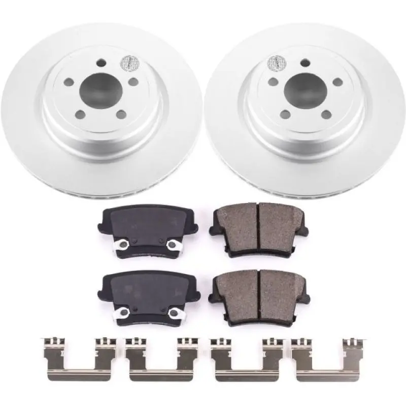 Power Stop 06-14 Dodge Charger Rear Z17 Evolution Geomet Coated Brake Kit 1