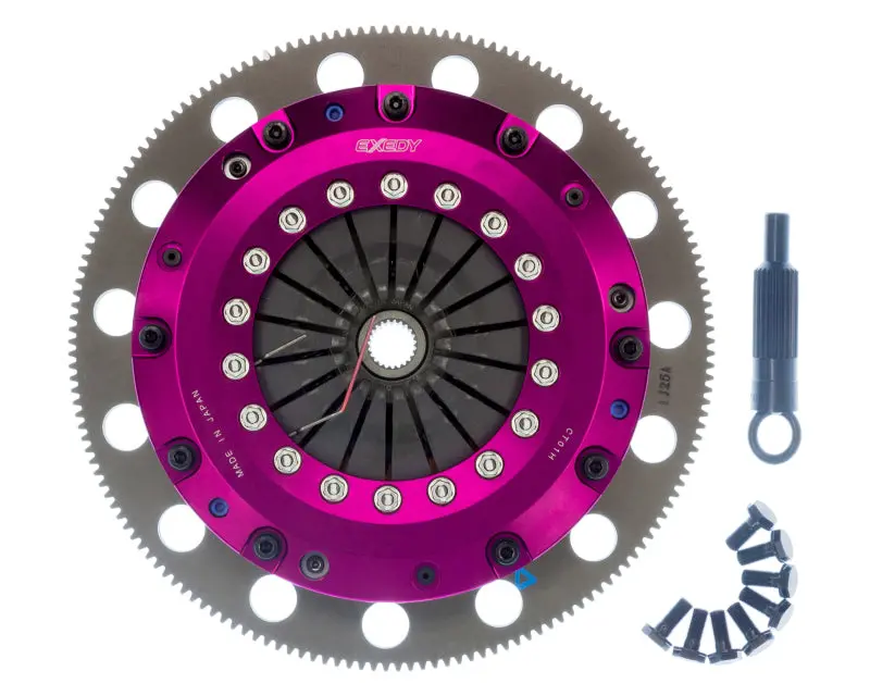 Exedy 11-16 Ford Mustang Gt 5.0L Hyper Twin Cerametallic Clutch Sprung Center Disc Push Type Cover 1