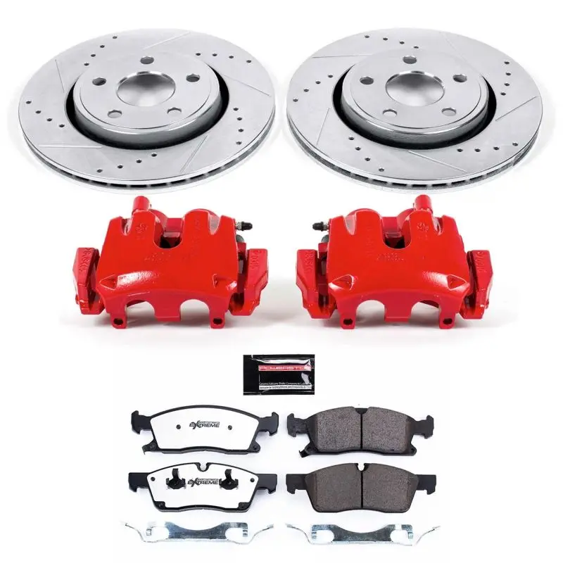 Power Stop 11-16 Jeep Grand Cherokee Front Z36 Truck & Tow Kit W/Cals 1