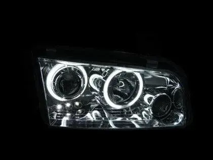 Anzo 2006-2010 Dodge Charger Projector Headlights W/ Halo Chrome (Ccfl) 1