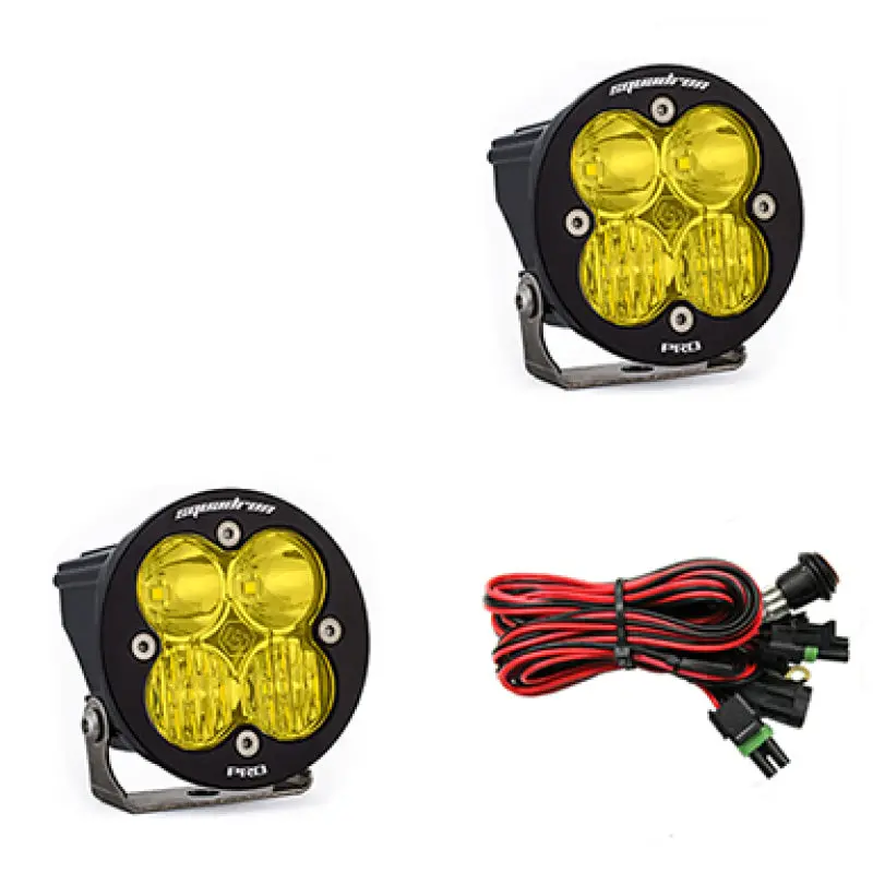 Baja Designs Squadron R Pro Driving/Combo Pair Led Light Pods - Amber 1
