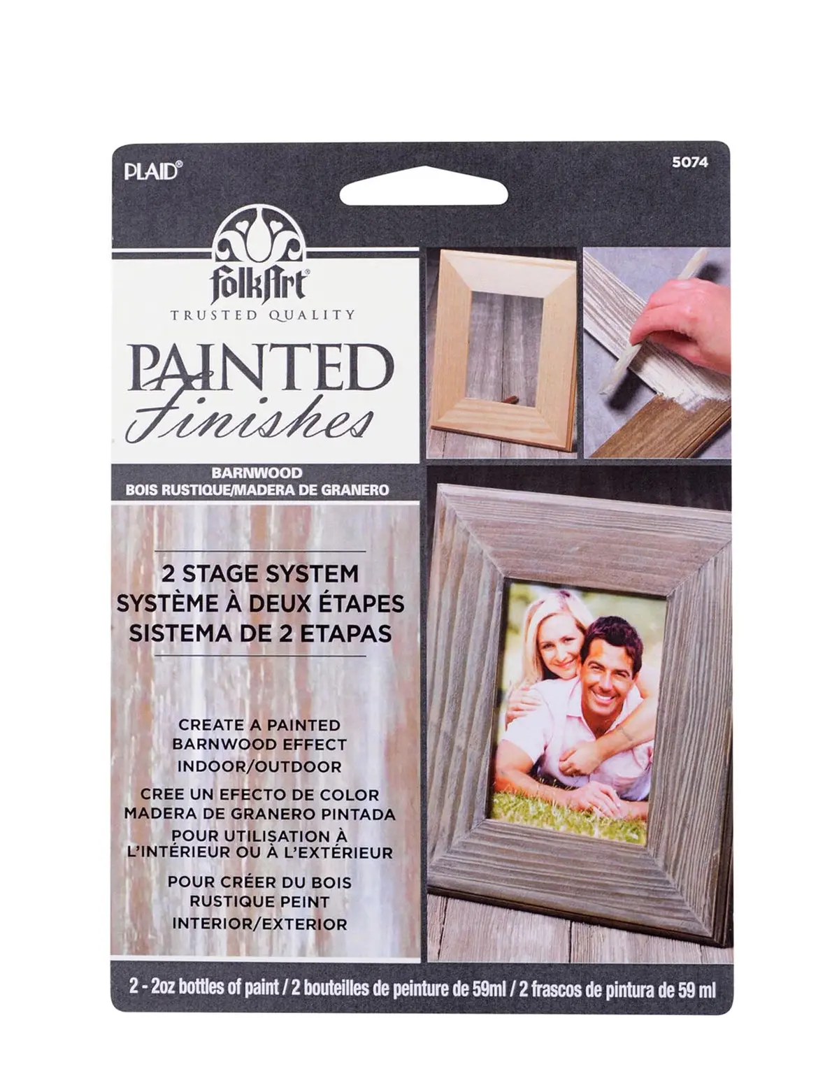 Folkart • Painted Finishes Carded Barnwood Kit 59Ml 1