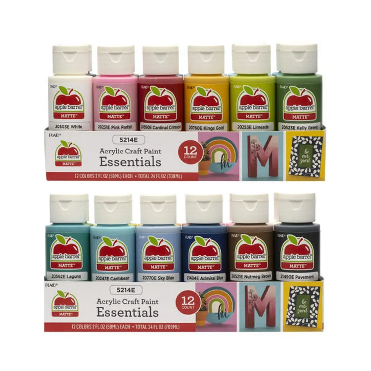 Plaid • Apple Barrel Essentials Acrylic Verf Value Set 12 Pack 1
