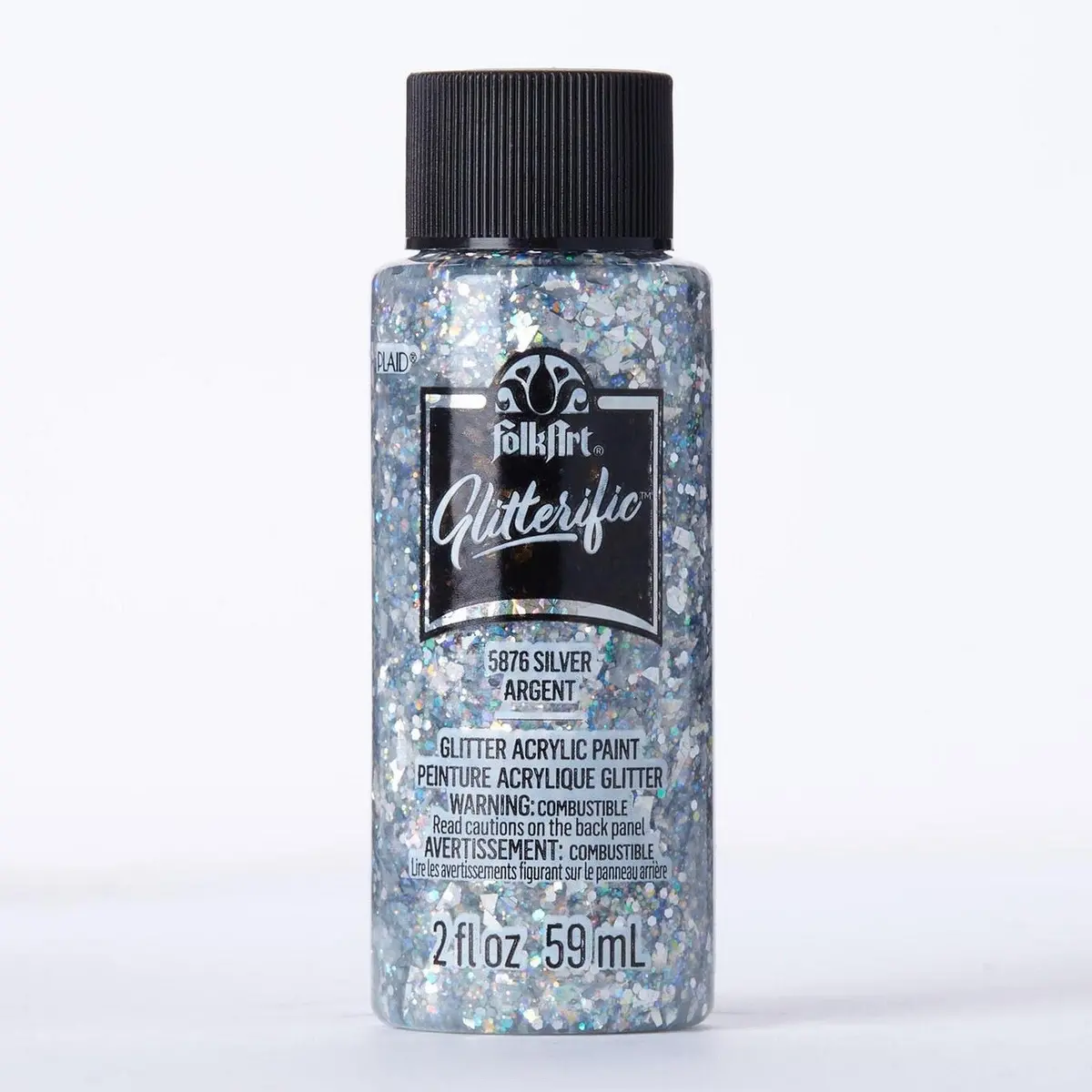 Folkart • Glitterific Colors Silver 59Ml 1
