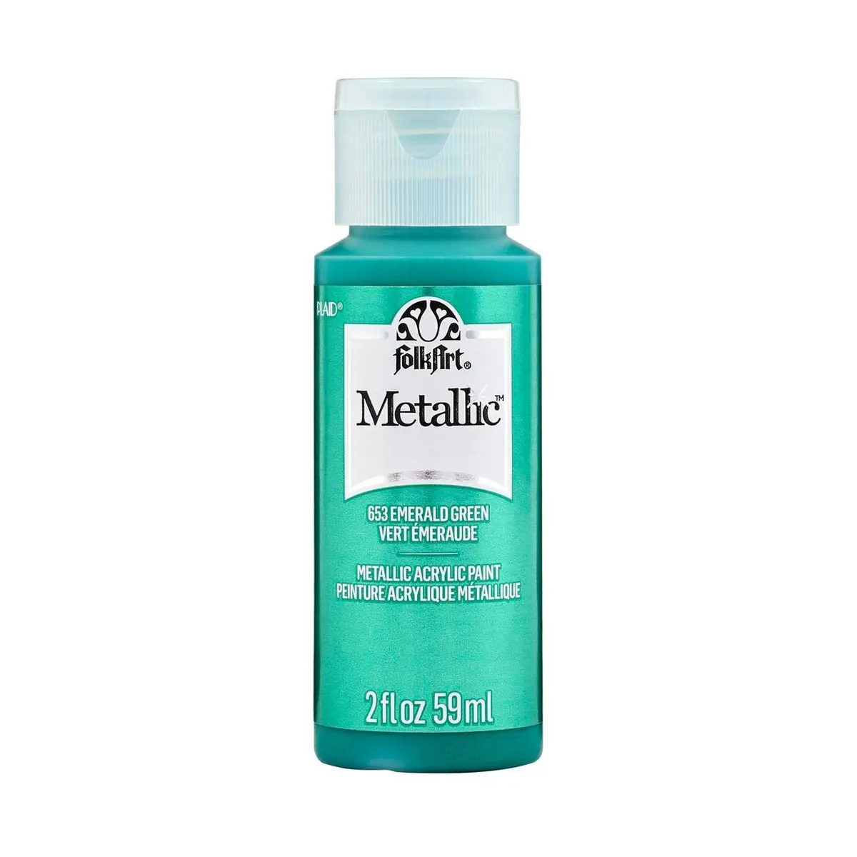 Folkart • Metallic Acrylic Paint Emerald Green 59Ml 1