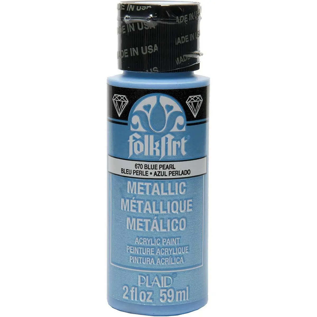 Folkart • Metallic Acrylic Paint Blue Pearl 59Ml 1