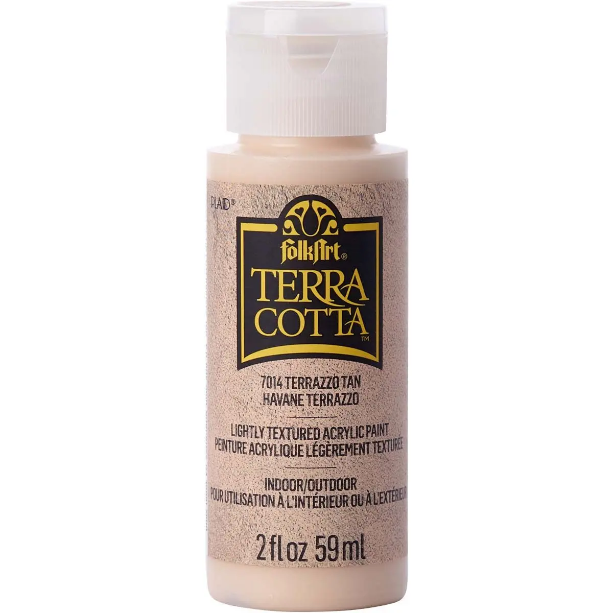 Folkart • Terra Cotta Textured Acrylic Paint 59Ml Terrazzo Sand 1