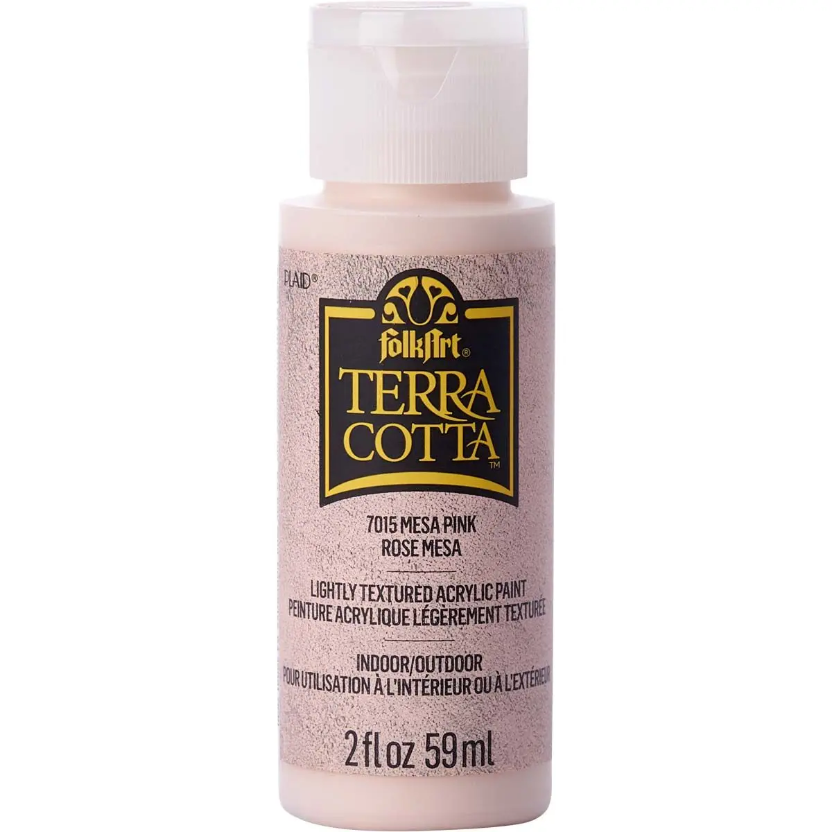 Folkart • Terra Cotta Textured Acrylic Paint 59Ml Mesa Pink 1
