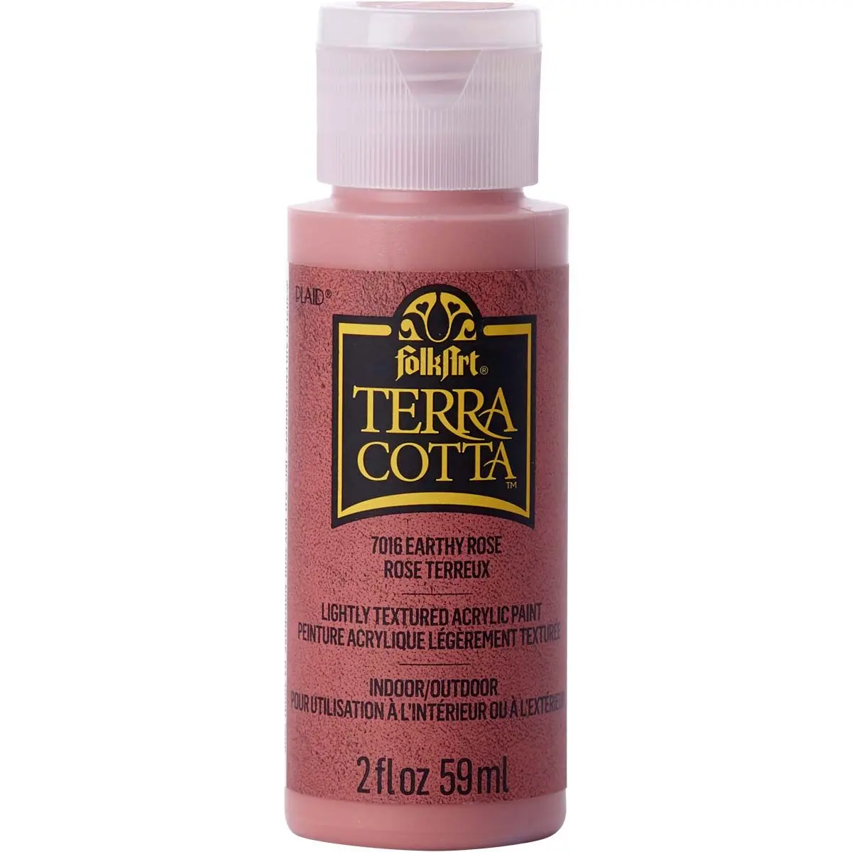 Folkart • Terra Cotta Textured Acrylic Paint 59Ml Earthy Rose 1