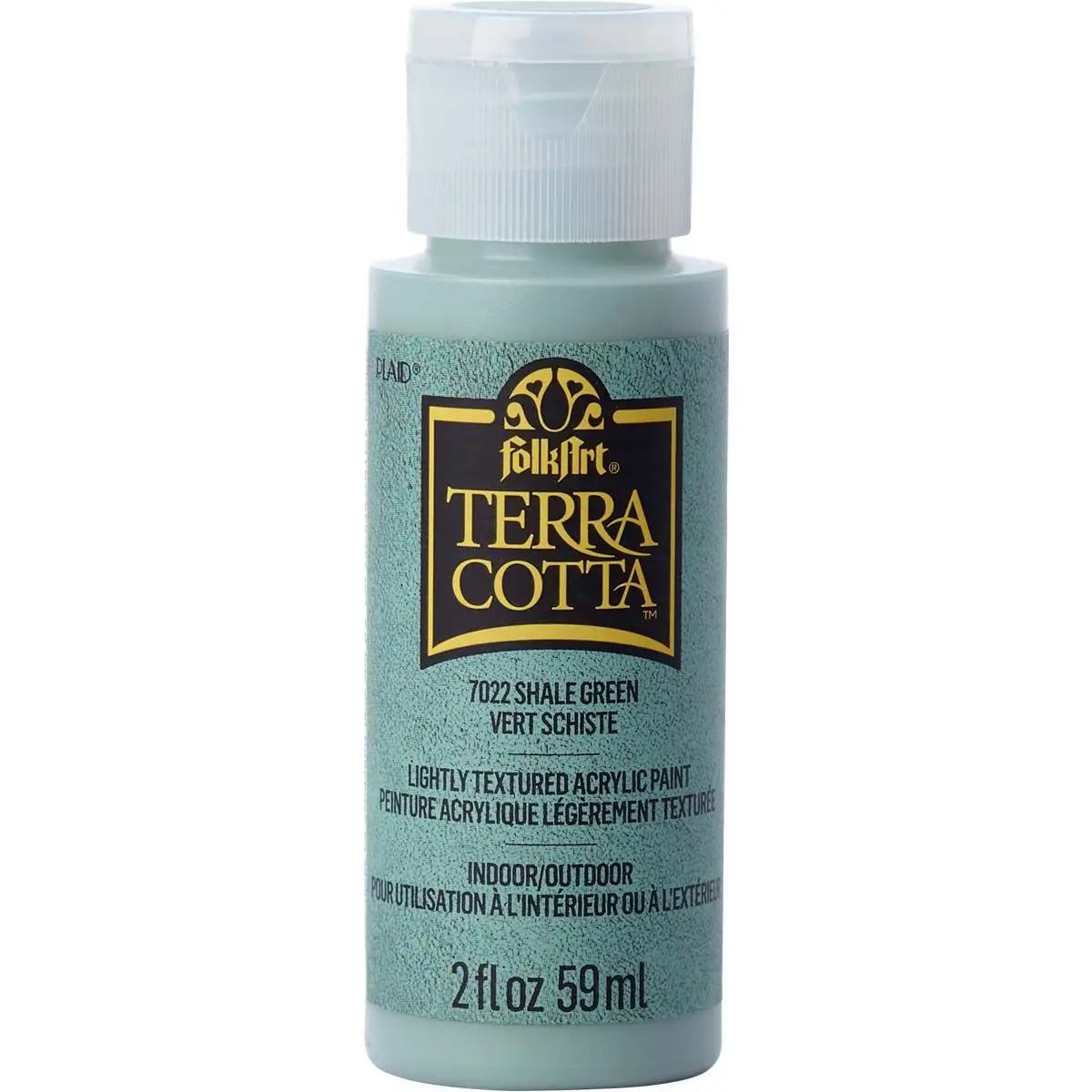 Folkart • Terra Cotta Textured Acrylic Paint 59Ml Shale Green 1
