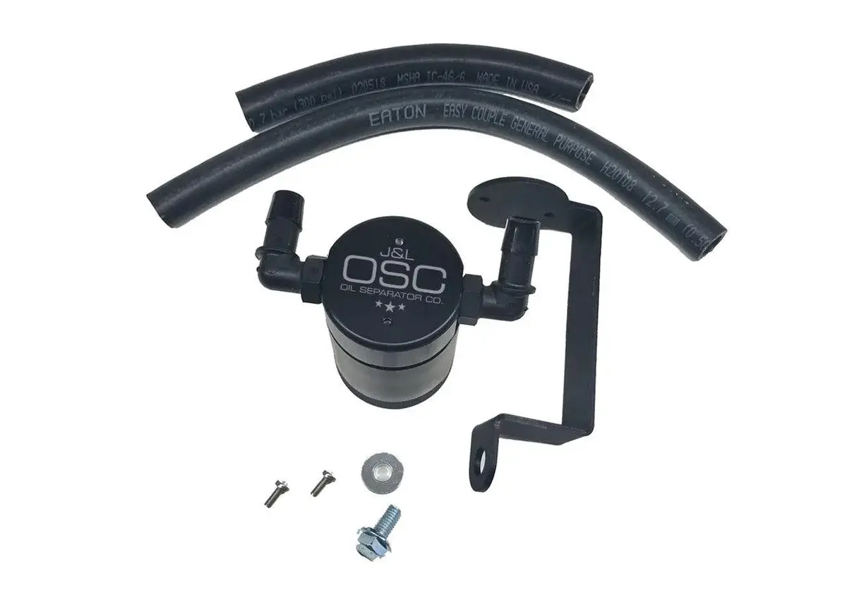 J&L Catch Can / Oil Separator 05-23 Dodge Charger/Challenger/300 5.7 L Hemi 1