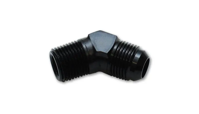 Vibrant -8An To 3/8In Npt 45 Degree Elbow Adapter Fitting 1