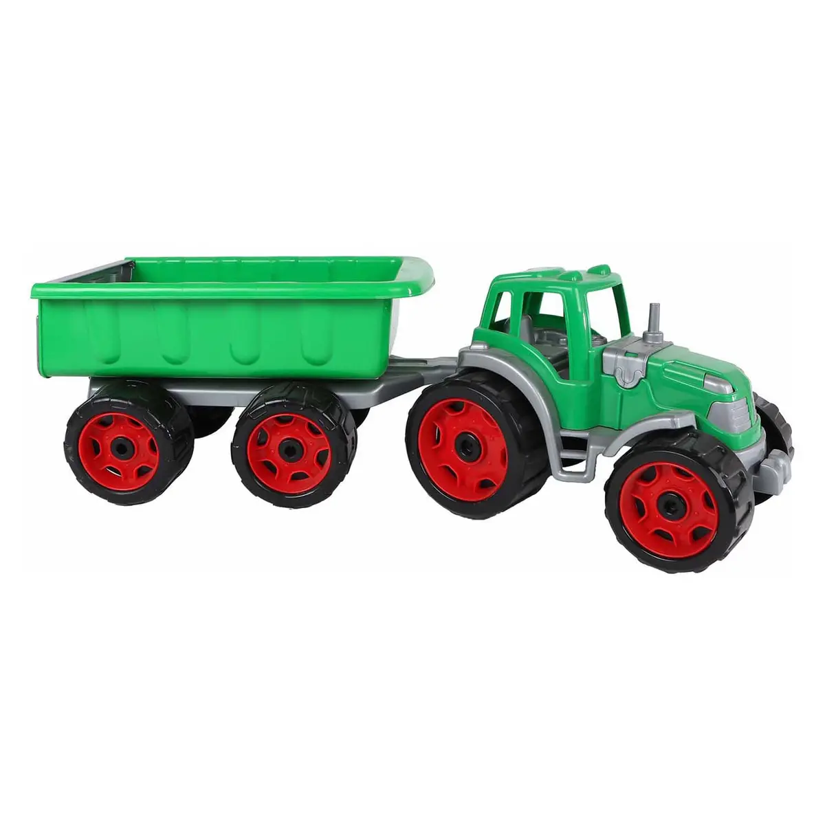 2-Play Tractor Met Aanhanger Groen - 52Cm 1