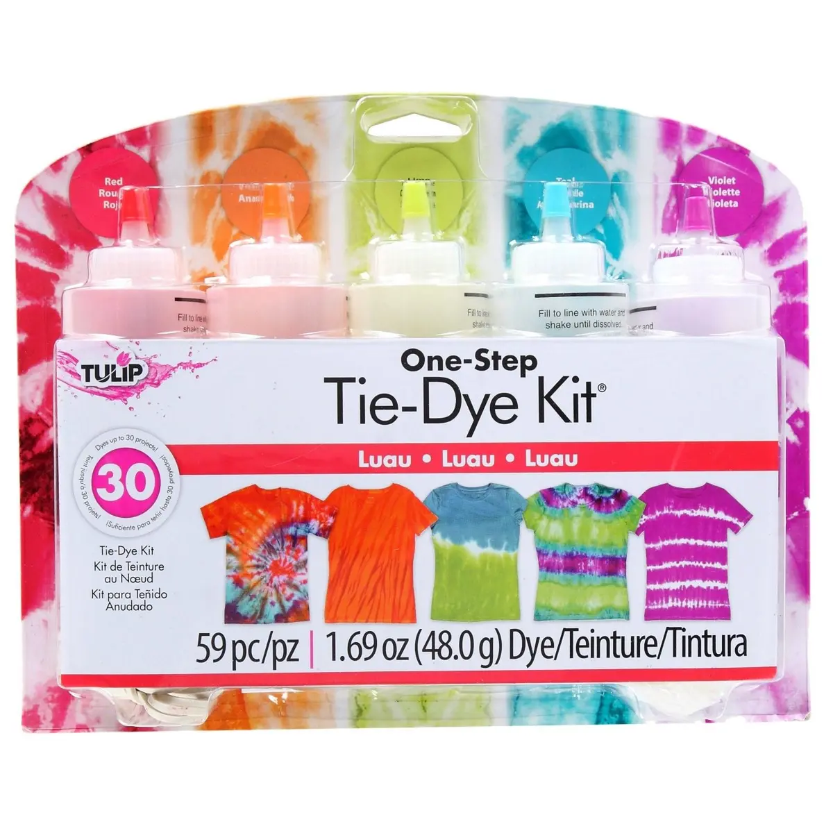 Tulip One-Step Tie Dye Tulip • Tie-Dye Kit 5 Kleuren Luau 1